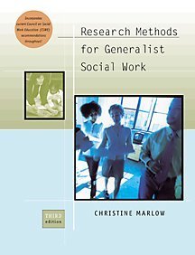 Stock image for Research Methods for Generalist Social Work (with InfoTrac) for sale by Better World Books: West