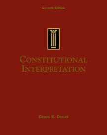 Stock image for Constitutional Interpretation for sale by HPB-Red