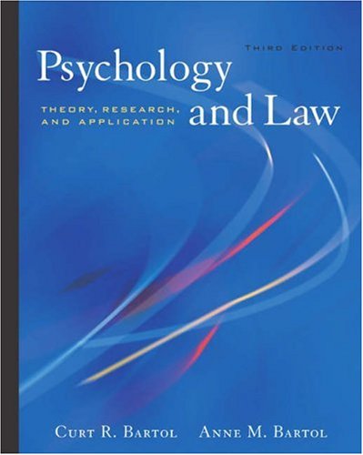 Imagen de archivo de Psychology and Law: Theory, Research, and Application (with InfoTrac?) a la venta por SecondSale