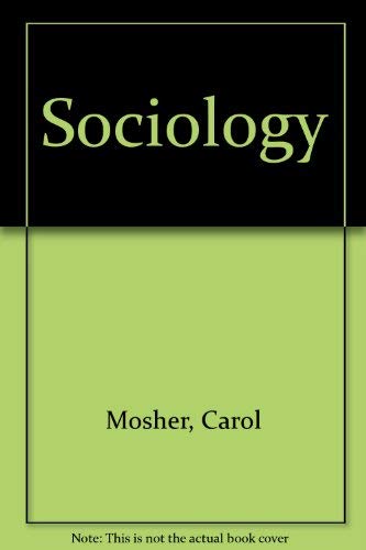 Study Guide for Sociology (9780534528676) by Mosher, Carol