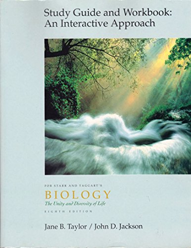 Stock image for Study Guide and Workbook an Interactive Approach for Biology: The Unity and Diversity of Life for sale by BookHolders