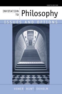 9780534533939: Invitation to Philosophy: Issues and Options