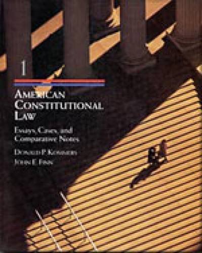 9780534539375: American Constitutional Law, Volume I: Cases, Essays, and Comparative Notes (Political Science)