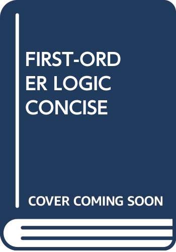 9780534542528: First Order Logic