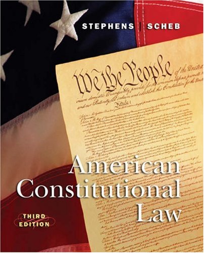 Beispielbild fr American Constitutional Law zum Verkauf von Red's Corner LLC