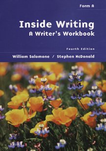Beispielbild fr Inside Writing: A Writer's Workbook: Form a zum Verkauf von FOLCHATT