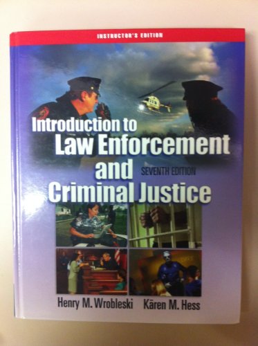 Stock image for Introduction to Law Enforcement and Criminal Justice (7th ed) (Hardcover) (Instructor's Edition) for sale by BookHolders