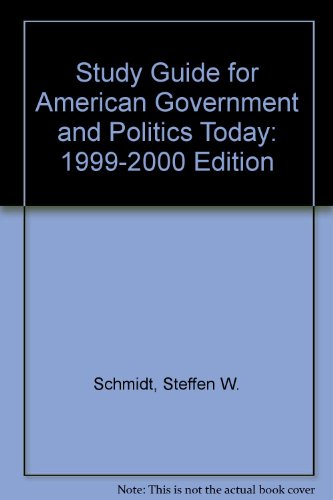 Imagen de archivo de Study Guide for American Government and Politics Today: 1999-2000 Edition a la venta por POQUETTE'S BOOKS