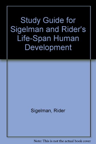 Beispielbild fr Study Guide for Sigelman and Rider's Life-Span Human Development zum Verkauf von HPB-Red
