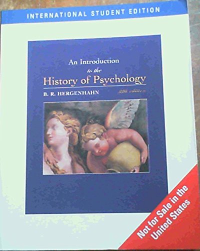 9780534554064: Introduction to the History of Psychology