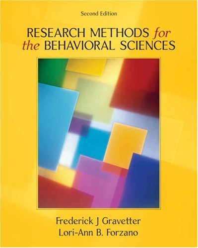 Beispielbild fr Research Methods for the Behavioral Sciences zum Verkauf von ThriftBooks-Atlanta