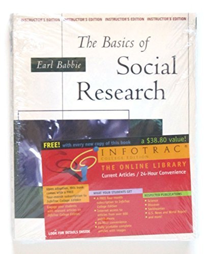 Beispielbild fr Basics of Social Research zum Verkauf von Better World Books
