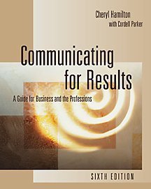 9780534562236: Communicating for Results: A Guide for Business and the Professions