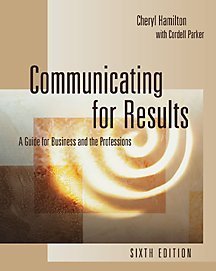 Stock image for Communicating for Results: A Guide for Business and the Professions - LOOSE PAGES for sale by BookHolders