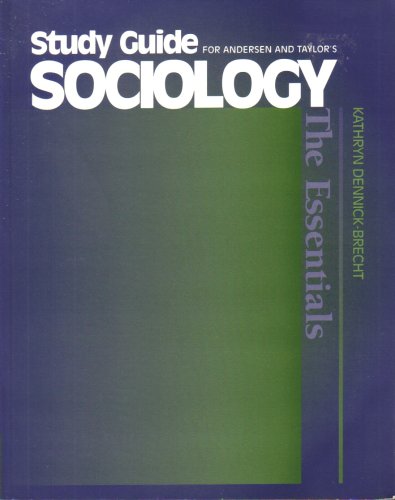 Stock image for Study Guide for Andersen and Taylor's Sociology: The Essentials for sale by HPB-Red