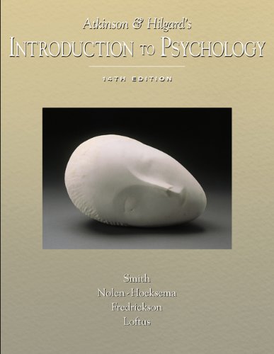 Imagen de archivo de Atkinson & Hilgard's Introduction to Psychology (Instructor's Edition) a la venta por BIBLIOPE by Calvello Books