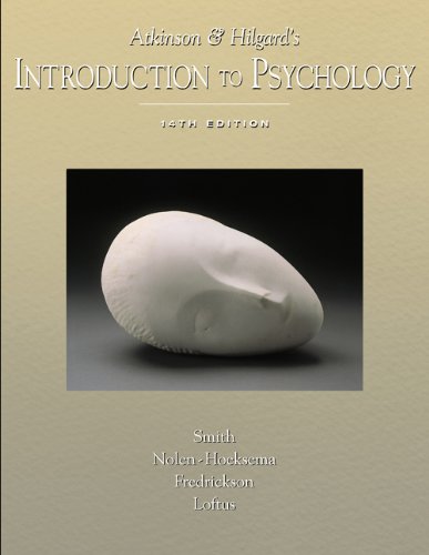 Stock image for Atkinson & Hilgard's Introduction to Psychology (Instructor's Edition) for sale by BIBLIOPE by Calvello Books