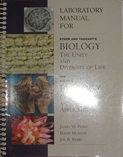 9780534568658: Lab Manual for Starr/Taggart's Biology