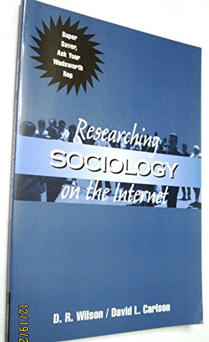 Stock image for Researching Sociology on the Internet for sale by Utah Book and Magazine