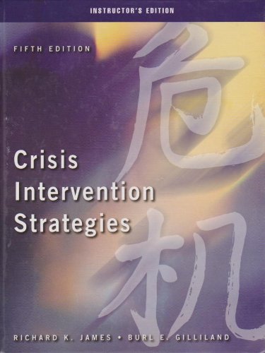 IE-Crisis Intrvent Strat 5e (9780534569679) by Richard K. James; Burl E. Gilliland