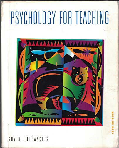 Stock image for Psychology for Teaching for sale by ThriftBooks-Phoenix