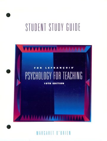 Stock image for Psychology for Teaching (Study Guide) for sale by Wonder Book