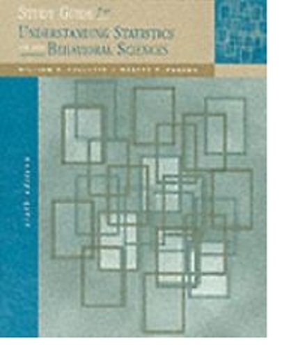 Imagen de archivo de Study Guide for Understanding Statistics in the Behavioral Sciences a la venta por The Book Spot