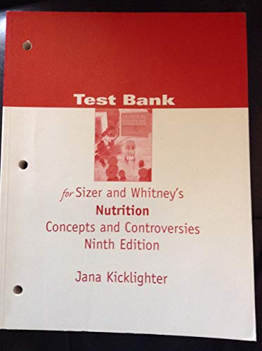 Stock image for Nutrition Concepts And Controversies Test Bank for sale by Hawking Books