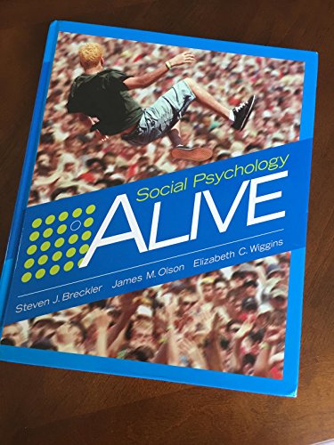 Imagen de archivo de Social Psychology Alive a la venta por Better World Books