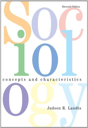 9780534578619: Sociology: Concepts and Characteristics