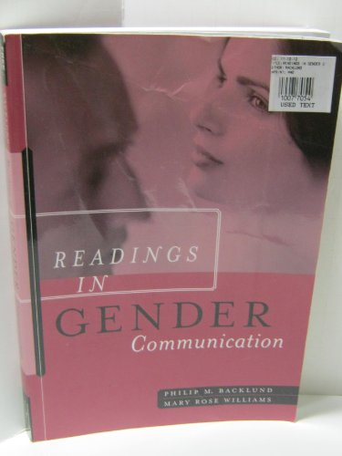 Beispielbild fr Readings in Gender Communication (with InfoTrac) zum Verkauf von Books From California