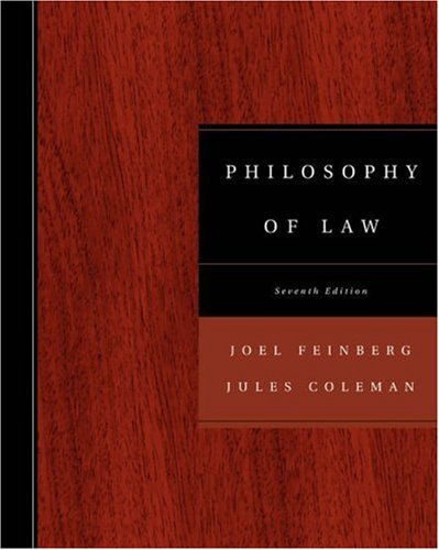 9780534584689: Philosophy of Law