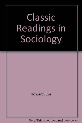 9780534587789: Classic Readings in Sociology