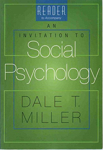 Beispielbild fr Reader for Miller's An Invitation to Social Psychology zum Verkauf von Wonder Book