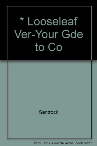 Your Guide to College Success: Strategies for Success Media Edition (Looseleaf Version with InfoTrac) (9780534593476) by Santrock, John W.; Halonen, Jane S.