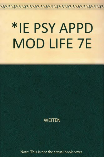 Stock image for IE PSY APPD MOD LIFE * for sale by L. Michael