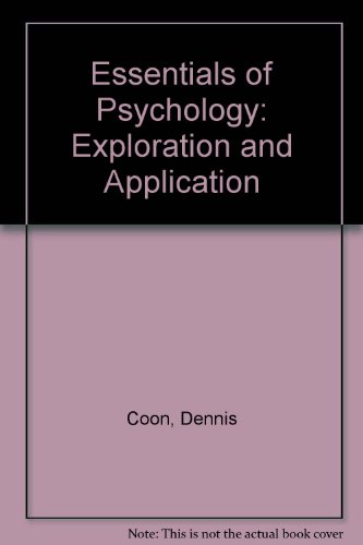 9780534597887: Essentials of Psychology (Cloth Edition with InfoTrac)