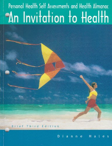Beispielbild fr Personal Health Self-Assessment/Health Almanac for Hales's Invitation to Health, Brief Edition (with Profile Plus 2004), 3rd zum Verkauf von Wonder Book