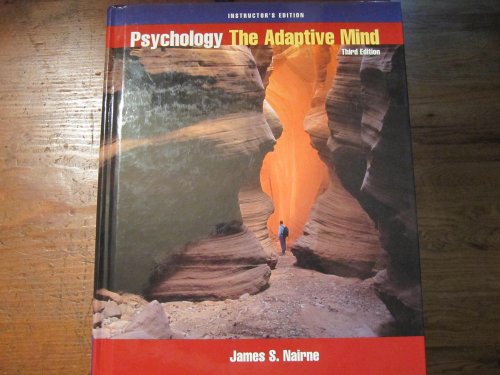 Stock image for Psychology: The Adaptive Mind, With Infotrac, 3rd Instructors Edition for sale by a2zbooks