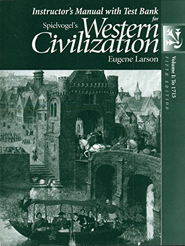 9780534600136: Instructor's Manual and Test Bank for Western Civilization, Volume I: To 1715 (5th edition)