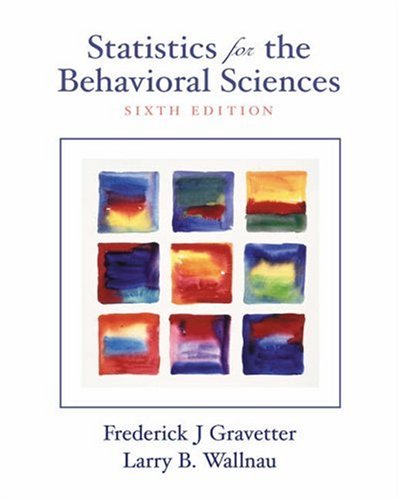 9780534602468: Stats F/the Behavior Sci 6e