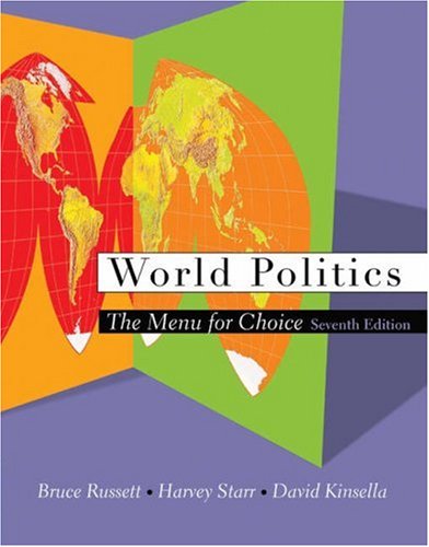 Beispielbild fr World Politics: The Menu for Choice (with InfoTrac) (Available Titles CengageNOW) zum Verkauf von HPB-Red