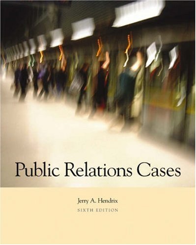 Stock image for Public Relations Cases (with InfoTrac) for sale by HPB-Red