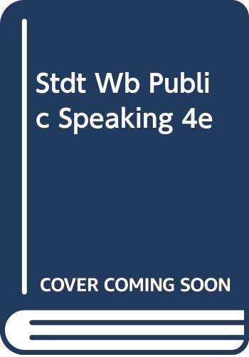 Imagen de archivo de Stdt Wb-Public Speaking a la venta por Bookmans