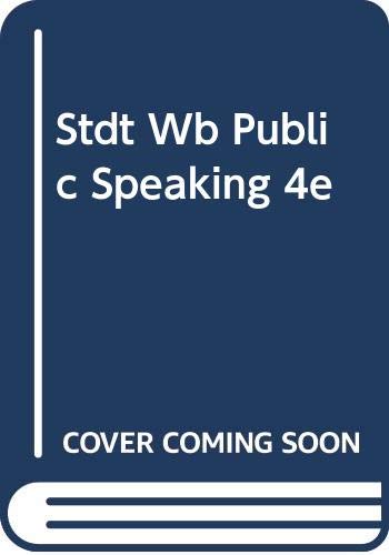 Stock image for Stdt Wb-Public Speaking for sale by Bookmans
