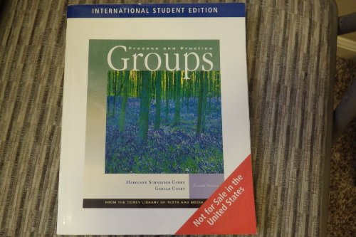 Imagen de archivo de Groups: Process and Practice (with InfoTrac) (Available Titles CengageNOW) a la venta por Books of the Smoky Mountains