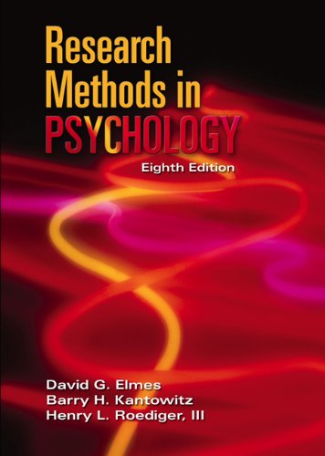 9780534609764: Research Methods in Psychology