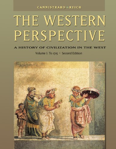 Stock image for The Western Perspective Vol. I : Prehistory to the Enlightenment, to 1715 for sale by Better World Books