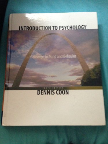 9780534612276: Introduction to Psychology: Gateways to Mind and Behavior