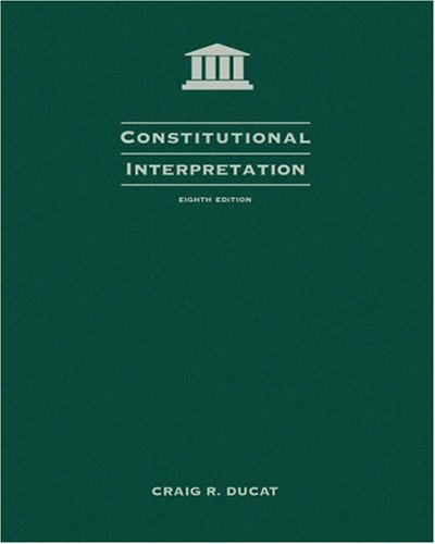 Stock image for Constitutional Interpretation for sale by ThriftBooks-Dallas
